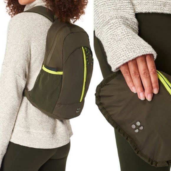 NWT Sweaty Betty Backpack Green - Picture 1 of 4